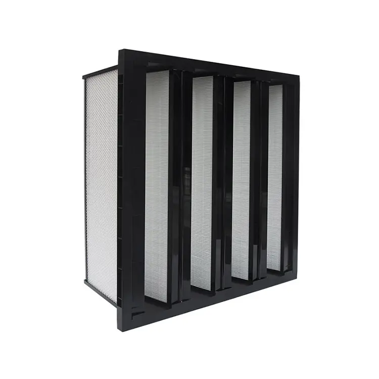 Filtri hepa economici H13 V-bank mini-pleat filtro hepa ulpa