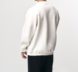 Sweat-shirt à col rond en molleton de coton avec logo personnalisé, taille XS pour homme, doublé, pour la salle de sport, le sport, le fitness, décontracté, streetwear d'hiver, écologique, rapide - Product Image 3