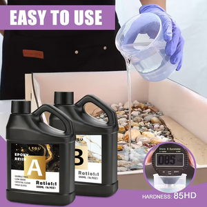 Kit de Resina Epoxi Transparente LEQU de 500 ml, Adhesivo AB para Moldeo, Recubrimiento, Manualidades y Joyería - Product Image 3