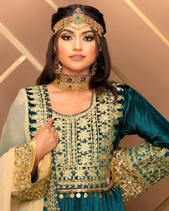 Afghani Vintage Fancy bordado vestido niñas Frock Pathani Balochi Kuchi tradicional moda Kabul Festival pakistaní viste - Product Image 5