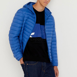 Chaqueta acolchada de poliéster con logotipo personalizado al por mayor para hombre, chaqueta acolchada de invierno impermeable para uso en exteriores para hombre - Product Image 6
