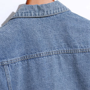Premium Quality <b>Custom</b> Embroidery Patches Blue Washed <b>Denim</b> <b>Jackets</b> High Casual <b>Denim</b> <b>Jacket</b> - Product Image 5