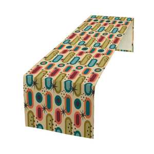Design personnalisé 100% chemins de table en pur coton brodés floraux pour les mariages techniques tissées de Noël - Product Image 5