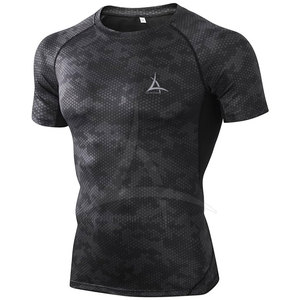 Camisetas de Compresión de Secado Rápido para Hombre, Venta al Por Mayor 2025, Ajuste Regular, Transpirables, Ecológicas, Spandex/Poliéster - Product Image 1