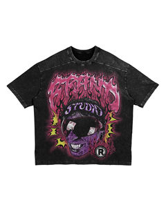 เสื้อยืดลายกราฟิกสำหรับผู้ชายผ้าฝ้าย100% ซักแบบเข้ารูปพิมพ์ลายกราฟิก - Product Image 2