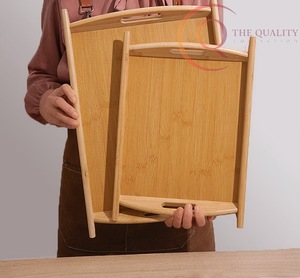 Plateau de service en bois de qualité supérieure avec un design élégant, couleurs et logo personnalisés, durable et non toxique, MOQ de 100 pièces pour les cadeaux - Product Image 4