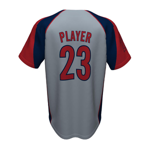 เสื้อเบสบอลแบบติดกระดุมเสื้อโพลีเอสเตอร์มีซับลิเมชัน100% ผ้าเจอร์ออกแบบได้ตามต้องการ - Product Image 3