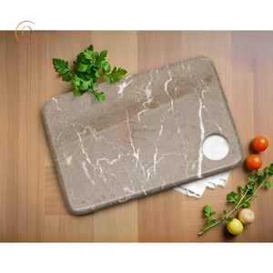 Nouvelle planche à découper de cuisine en marbre naturel avec bloc de coupe décoratif d'ombre poussiéreuse de qualité fantastique pour la maison et la cuisine - Product Image 6