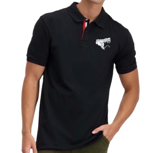 Camisas de Golf de Manga Corta para Hombre, Personalizadas al por Mayor, Tejidas y Bordadas, 100% Algodón, Transpirables, de Secado Rápido, Estilo Urbano - Product Image 1
