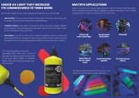 Trusted Fluorescence UV Paint Garvi 415 Rouge 500ml Bouteille de bricolage en acrylique pour l'art-Médiums en toile et verre