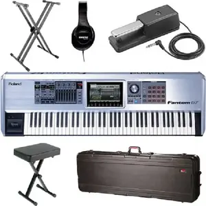 Rolands Fantom G7 76 tombol Synthesizer Keyboard musik Workstation dengan Piano manual