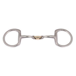 BRAND ZONE Broca de boca de cuprium articulada única de acero inoxidable de alta calidad con anillos ovalados Tachuela de caballo ecuestre - Product Image 2