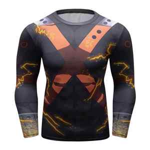 Haut de sport unisexe à manches longues, respirant, 100 % polyester, à séchage rapide, anti-UV, personnalisé OEM pour BJJ et course à pied - Product Image 5