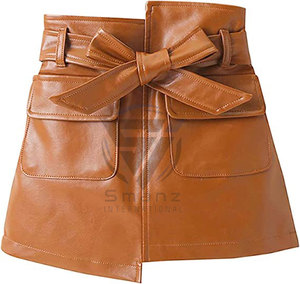 Jupe crayon vintage en cuir pour femme, taille régulière extensible, fendue mi-mollet, coupe trompette/sirène, respirante, écologique, grandes tailles - Product Image 1