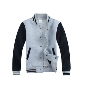 Custom Printing <b>Long</b> Sleeve <b>Men's</b> Baseball <b>Jacket</b> Cheap Rate Winter <b>Jacket</b> Sheep Fur Button Plus Size Option Plain Blank for <b>Men</b> - Product Image 6