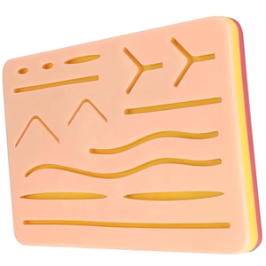 Instrument de pratique de suture de peau traumatique OEM Tampon de suture en silicone à 3 couches pour la formation médicale enseignant le modèle de peau humaine - Product Image 2