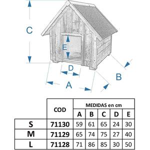 Perrera de madera con techo inclinado pequeño Jaula de madera reciclada para mascotas - Product Image 2