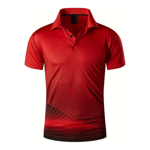 Camiseta de Golf de Último Diseño para Hombre, Ropa Casual, Jersey de Media Manga, Talla Grande, Corte Regular, Polo de Golf Sublimado - Product Image 1