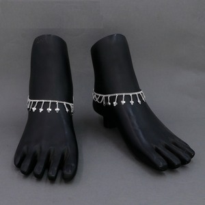 Artificial Silver Plated Traditional & Classic Anklet Payal <b>Indian</b> Malaysia Women Style Ethnic Wedding Trendy Foot Jewelry <b>Set</b> - Product Image 3