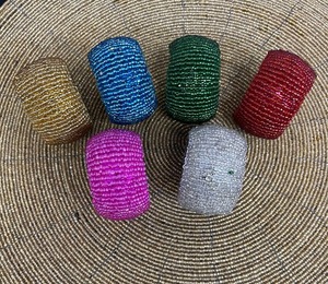 แหวนผ้าเช็ดปากเรซิ่นทำมือทรงกลมดีไซน์เรียบง่ายใหม่ - Product Image 1