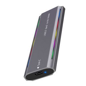 M.2 <b>SSD</b> <b>Enclosure</b> Adapter case for 4TB NVMe <b>SSD</b> with RGB Light - Product Image 1