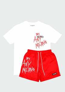 Summer New Men Casual Breathable Shorts Sets Short Sleeve T Shirt Shorts Solid Tracksuit Set Men's Brand Clothing 2 Pieces Sets - Product Image 2