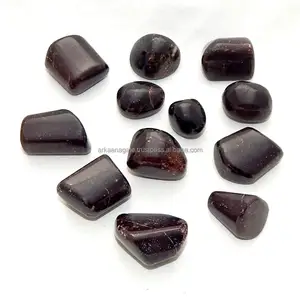 Atacado Garnet Tumbled Crystal Tumbled Red Garnet Stone chakra cristais cura para venda
