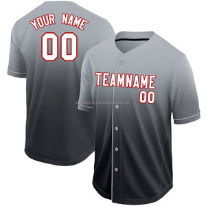 Maillot de Baseball sublimation personnalisé de haute qualité respirant séchage rapide uniforme de sport grande taille Logo personnalisé nom adultes en gros - Product Image 2