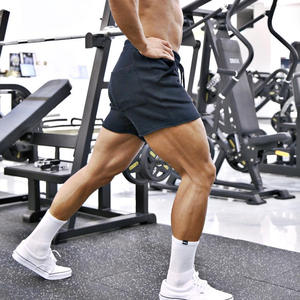 Shorts de sport respirants et à séchage rapide pour hommes, de haute qualité, écologiques, avec cordon de serrage et maille personnalisée, vente en gros - Product Image 4