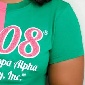 เสื้อยืดกำมะหยี่กำมะหยี่ครึ่งปีที่ก่อตั้งโลโก้สไตล์กรีกปักโลโก้สวมใส่สบายพอดีกับขนาดจริง - Product Image 6