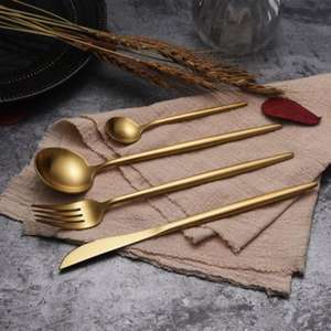 Polished Stainless Steel Cutlery Set Premium <b>Flatware</b> Offering Comfortable And Refined Dining - Product Image 6