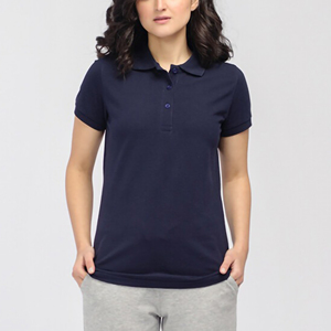 เสื้อโปโลผู้หญิงคุณภาพสูง แฟชั่นใหม่ สีเบจ ผ้าฝ้ายอย่างดี เสื้อยืดโปโลสำหรับผู้หญิง ขายส่ง - Product Image 4