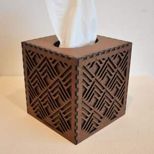 Artistic Printed MDF Tissue <b>Box</b> For Home Decor Featuring <b>Floral</b> Motifs To Brighten Any Tabletop Instantly - Product Image 4