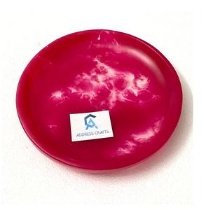 Los platos de resina de remolino naranja más vendidos para decorar la mesa, forma redonda, tamaño personalizado, resina, usos para servir alimentos para el hogar y hoteles - Product Image 2