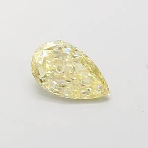 Diamante Cultivado en Laboratorio, Corte Pera, 0.76ct, VS1, Color Amarillo Claro Fantasía - Product Image 1