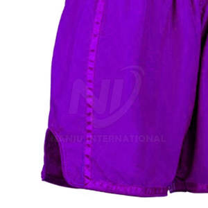 Nuevo estilo, pantalones cortos de Muay Thai hechos a medida, Color sólido con cintura elástica, cierre a media pantorrilla, hechos a mano en Pakistán - Product Image 6