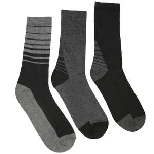 Chaussettes polaires mi-mollet TAN Sport pour hommes, lot de 3, personnalisables avec logo numérique, classiques, pour athlètes, antibactériennes, brodées - Product Image 3
