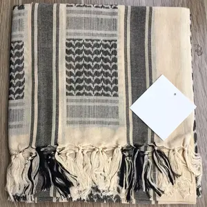 Meilleure vente Offre Spéciale nouvelle écharpe chaude pour hommes, écharpe tactique Shemagh 100% coton avec Logo personnalisé - Product Image 3