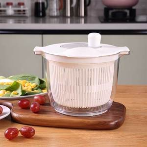 Ustensile de cuisine manuel en plastique, ustensile de cuisine en plastique facile <span class=keywords><strong>à</strong></span> utiliser pour Restaurant hôtel légumes grande <span class=keywords><strong>salade</strong></span> Spinner - Product Image 1