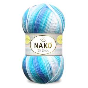 Nako elit Baby batik MINI 32455ผลิตภัณฑ์เส้นด้ายแฟนซีมีสไตล์ - Product Image 1