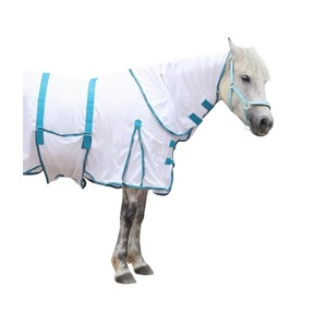 Premium personnalisé été mouche tapis chevaux équestre maille Ripstop Nylon doublure coton Polyester cheval Protection Durable inoxydable - Product Image 3