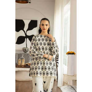 Conjunto de Dos Piezas para Mujer, Estampado Multicolor, Cuello Asimétrico, Largo hasta la Rodilla, para Salir de Noche, Disponible en Tallas XS, S, XL, XXL - Product Image 6