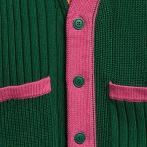Custom Knitted Sigma Sorority <b>Cardigan</b> Sweater Made from Acrylic Cotton and Cotton Blends Private Label <b>Cardigan</b> Supplier - Product Image 5