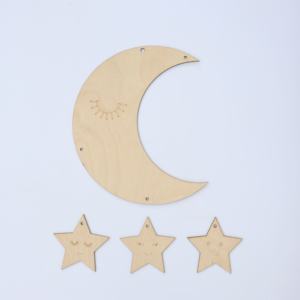 Ooden-Luna de madera montada en la pared, decoración para el hogar, 2023 - Product Image 4