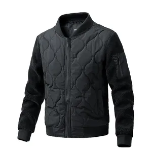 Chaqueta Casual de Forro Polar para Hombre, Otoño-Invierno 2025, Estilo Moderno, Corte Holgado, Cierre de Cremallera, Cuello Alto, Resistente al Viento, Cálida - Product Image 5