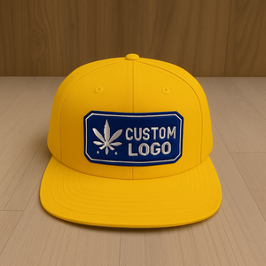 Gorra de béisbol de 6 paneles OEM para hombres, sarga de algodón ajustable, toda la tela con logotipo de silicona personalizado, Parche de goma hecho en Vietnam - Product Image 1