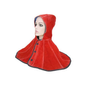 Capot de soudage en cuir de vachette respirant et robuste Caractéristiques antistatiques résistant aux radiations 200C résistant à la chaleur pour la sécurité - Product Image 5