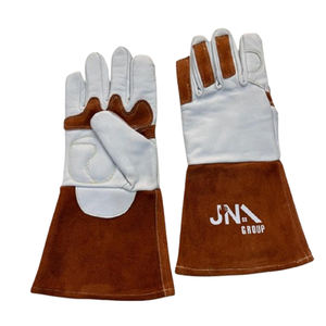 ถุงมือหนังแกะสวมสบายสำหรับเชื่อมทิกทนความร้อนและป้องกันสำหรับการก่อสร้างและขับรถ - Product Image 1