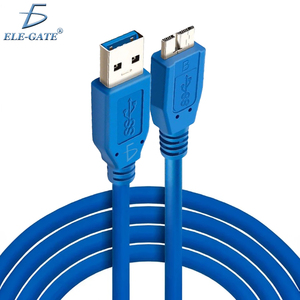สาย USB 3.0 สำหรับฮาร์ดดิสก์ภายนอก ยาว 1 เมตร ปลอกหุ้มพลาสติก PVC รองรับการชาร์จเร็วและถ่ายโอนข้อมูล พร้อมฟังก์ชั่น 5A - Product Image 1