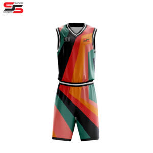 OEM Design Good Quality Custom Basketball Uniform <b>Kits</b> Breathable Fabric Sublimated Two Piece Basketball Uniform - Product Image 1